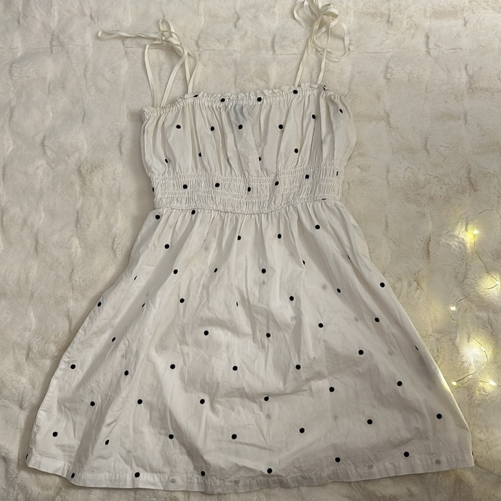 Forever 21 Smock Waist Polka Dot Sundress - Picture 2 of 4